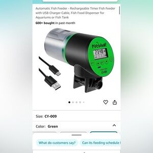 Petbank intelligent feeder for aquarium